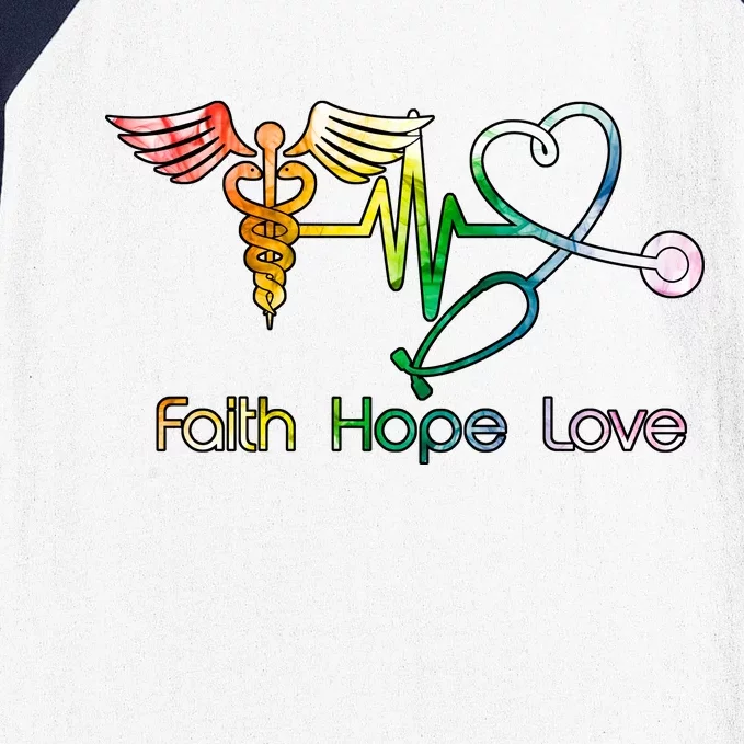 Faith Hope Love Nurse Baseball Sleeve Shirt