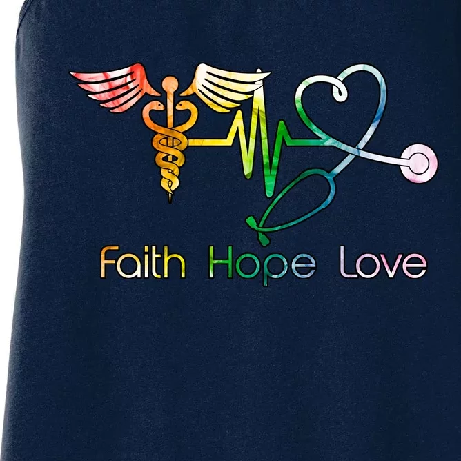 Faith Hope Love Nurse Women's Racerback Tank