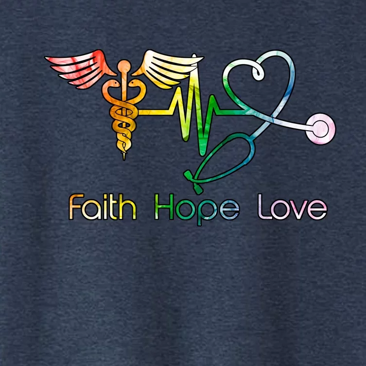 Faith Hope Love Nurse Women's Crop Top Tee