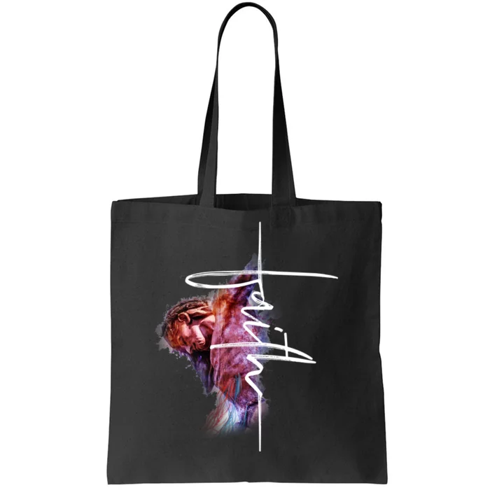 Faith In Jesus Tote Bag