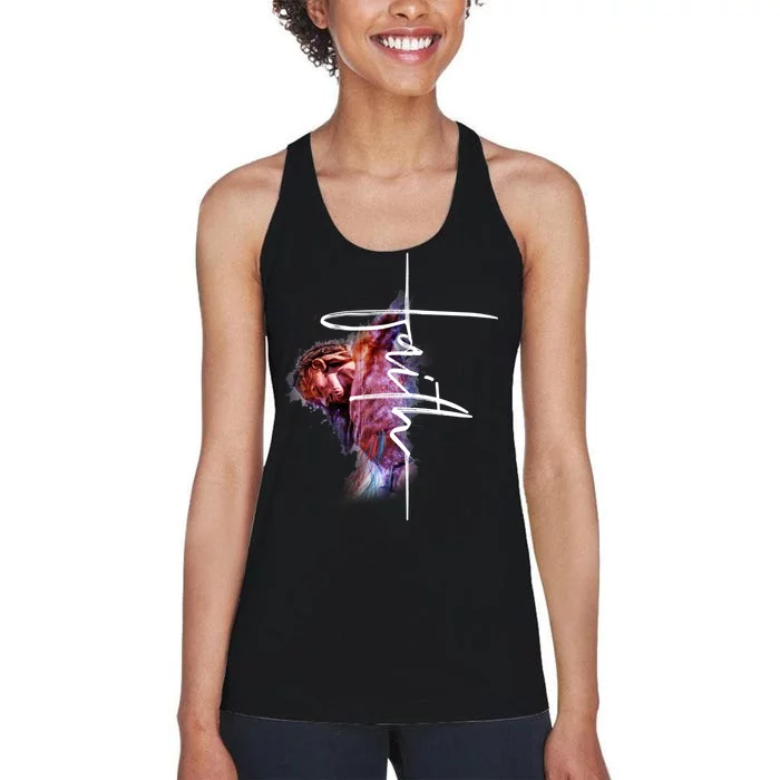 Faith In Jesus Women's Racerback Tank