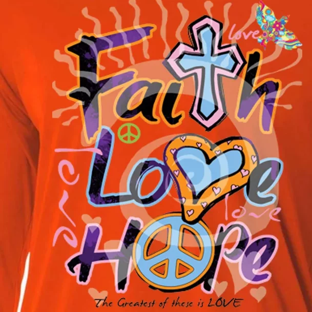 Faith Love Hope Cooling Performance Long Sleeve Crew