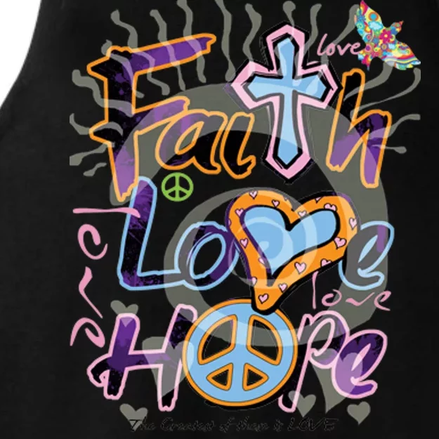 Faith Love Hope Ladies Tri-Blend Wicking Tank