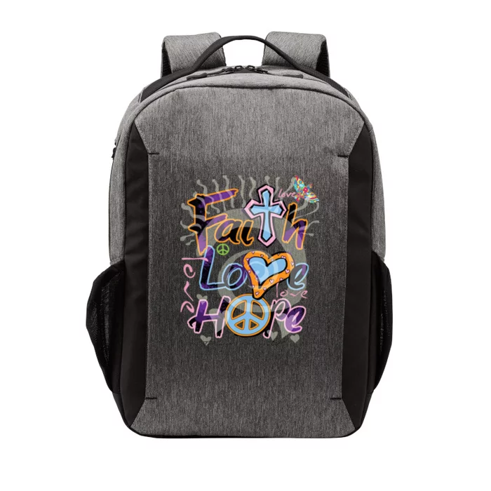 Faith Love Hope Vector Backpack