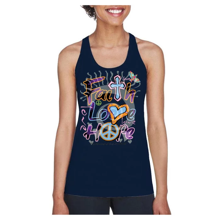 Faith Love Hope Women's Racerback Tank