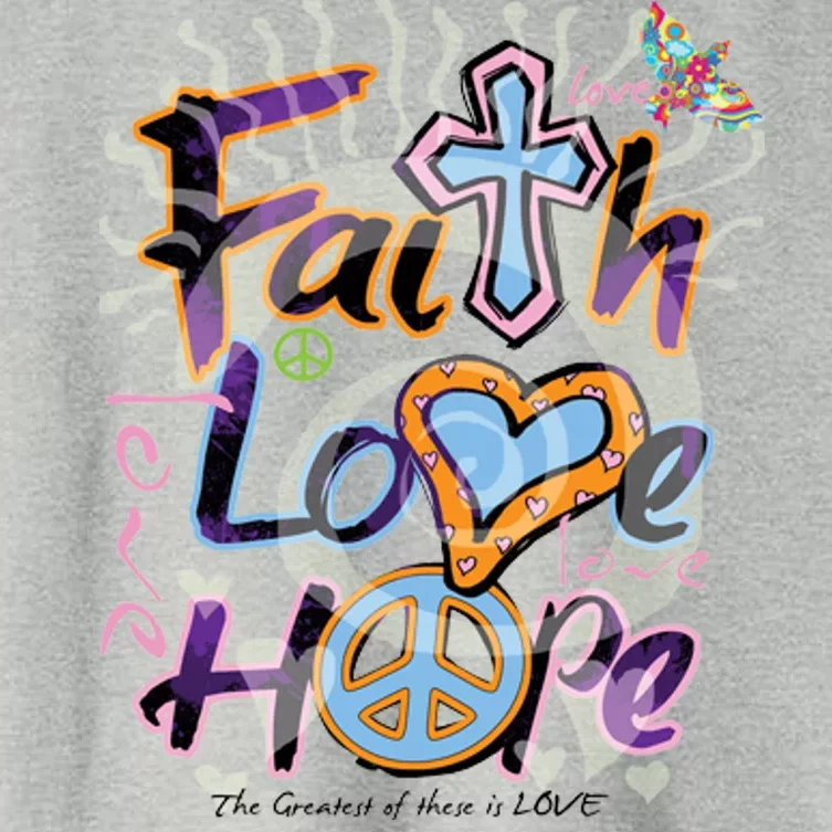 Faith Love Hope Women's Crop Top Tee