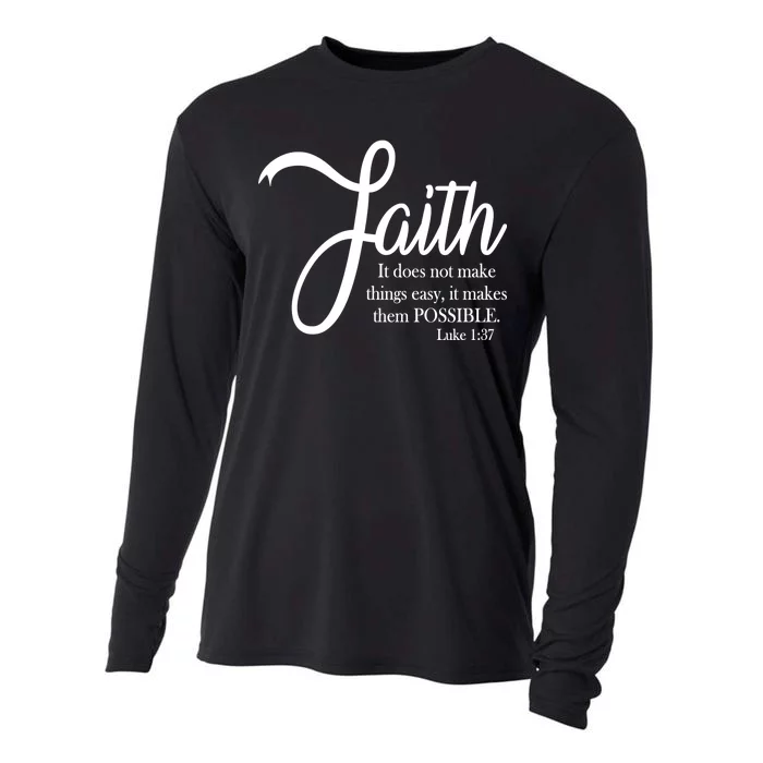 Faith Makes Things Possible Cooling Performance Long Sleeve Crew