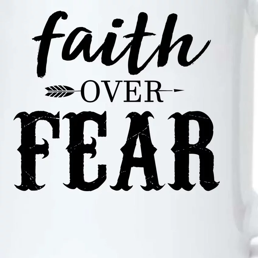 Faith Over Fear Black Color Changing Mug