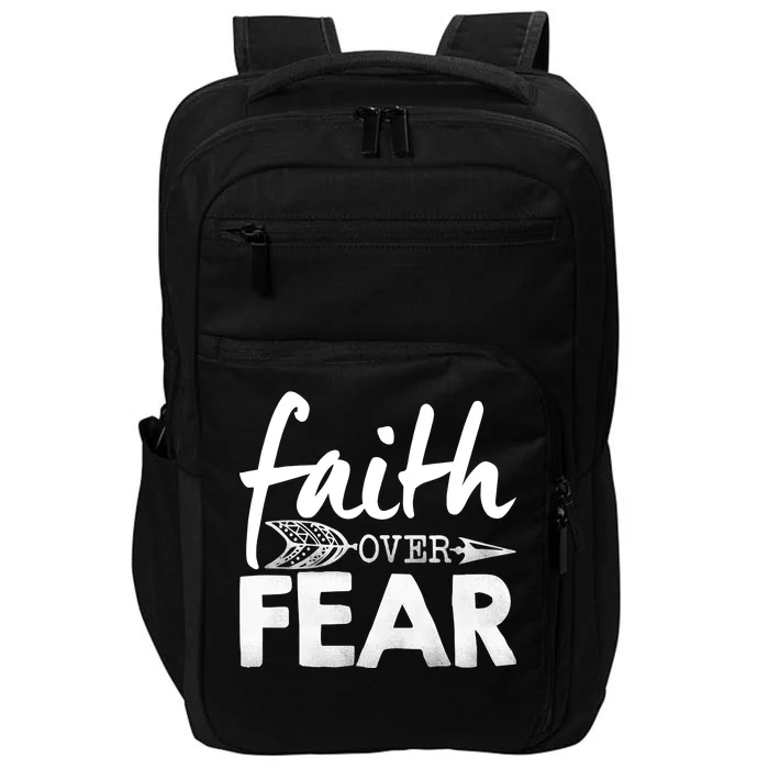 Faith Over Fear Christian Arrow Impact Tech Backpack