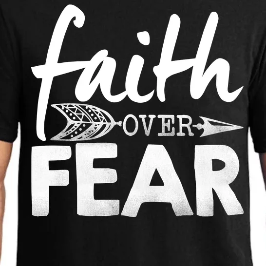 Faith Over Fear Christian Arrow Pajama Set