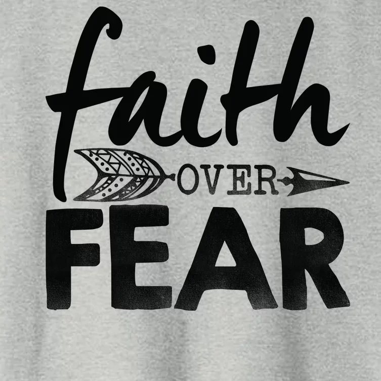 Faith Over Fear Christian Arrow Women's Crop Top Tee