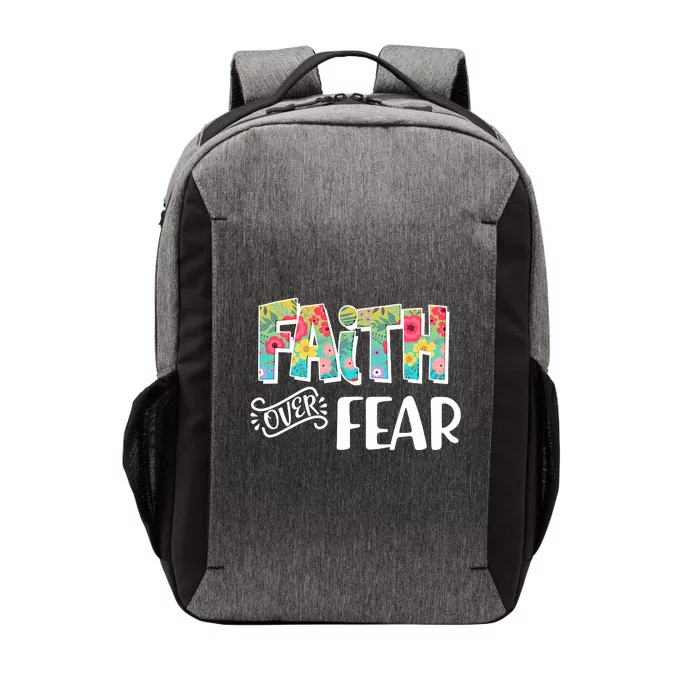 Faith Over Fear Flower Pattern Vector Backpack