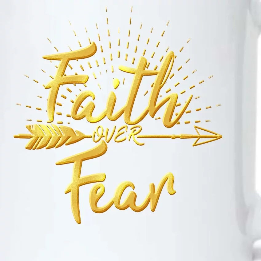 Faith Over Fear Gold Limited Edition Black Color Changing Mug