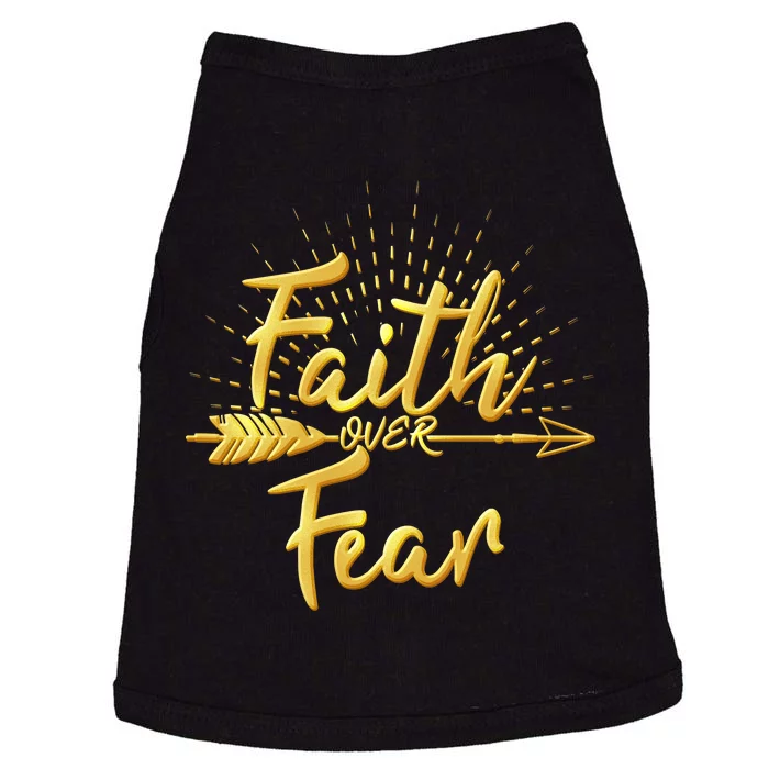 Faith Over Fear Gold Limited Edition Doggie Tank