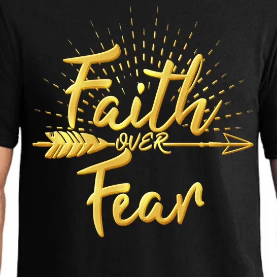 Faith Over Fear Gold Limited Edition Pajama Set