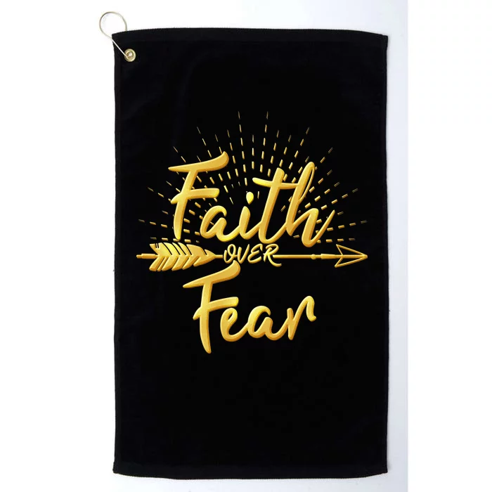 Faith Over Fear Gold Limited Edition Platinum Collection Golf Towel