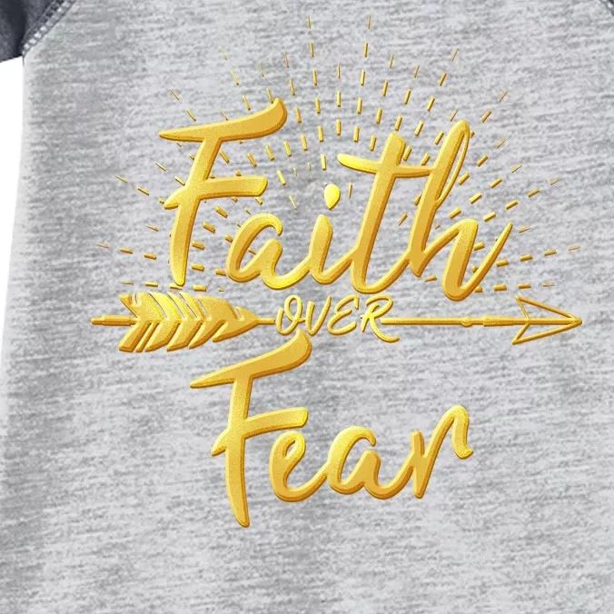 Faith Over Fear Gold Limited Edition Infant Baby Jersey Bodysuit