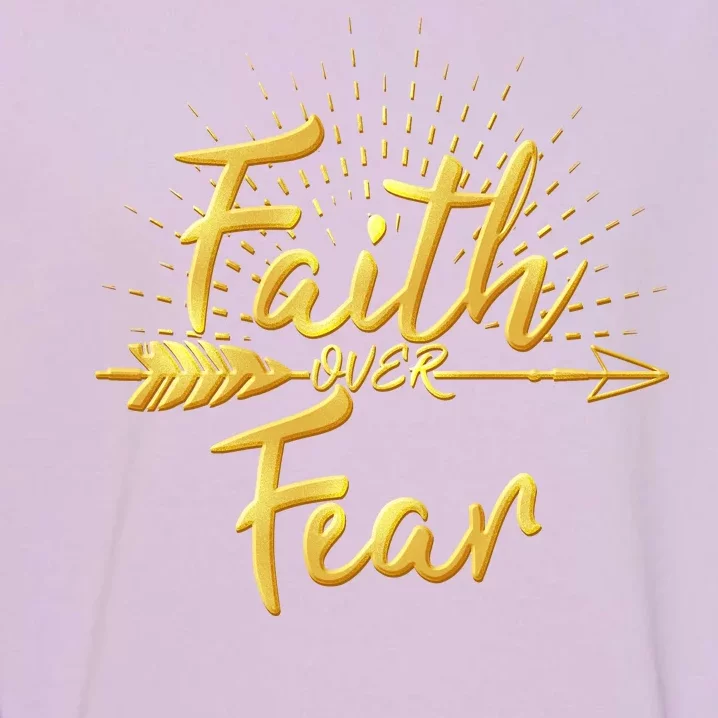 Faith Over Fear Gold Limited Edition Garment-Dyed Sweatshirt