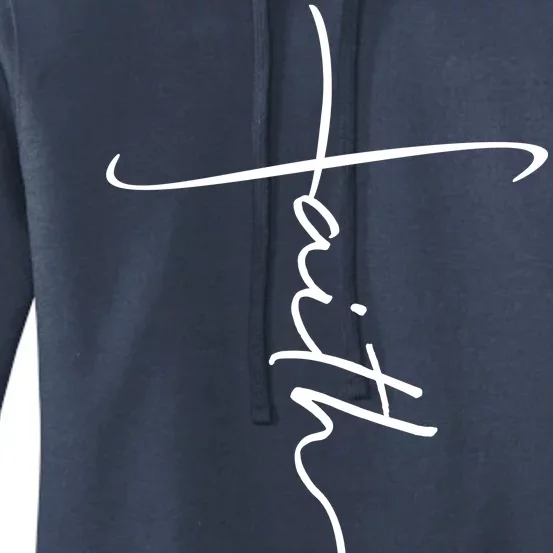 Faith Simple Script Logo Women's Pullover Hoodie