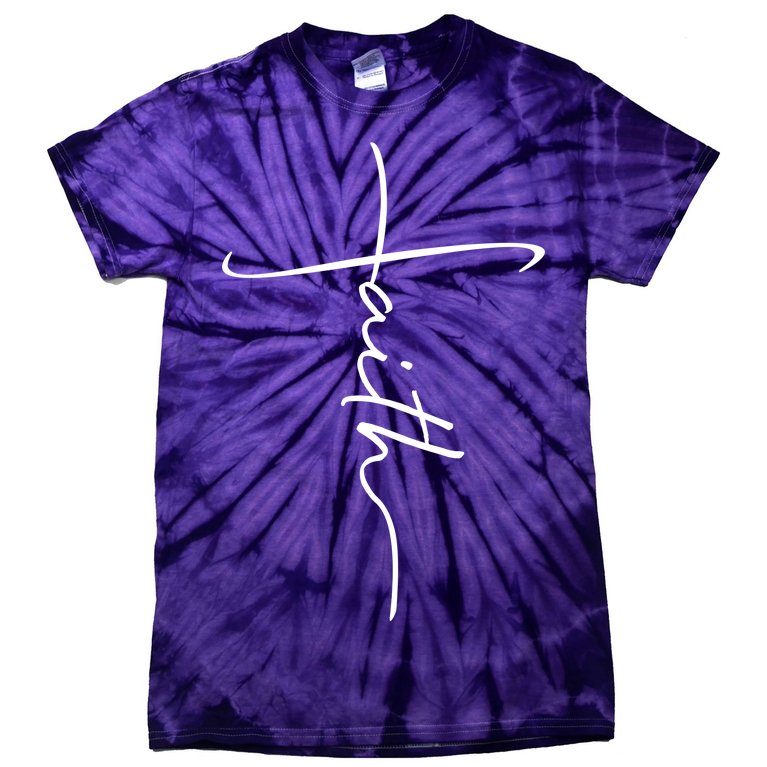 Faith Simple Script Logo Tie-Dye T-Shirt