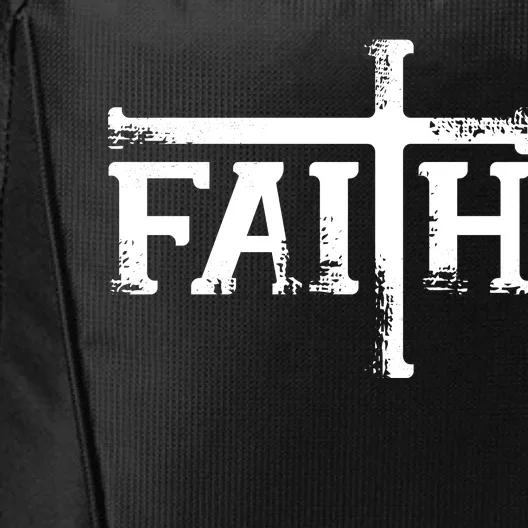 Faith Typo Logo City Backpack