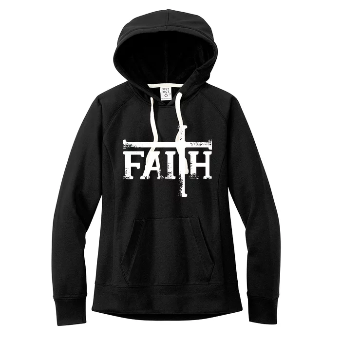 Faith Typo Logo Women's Fleece Hoodie