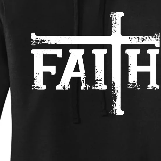 Faith Typo Logo Women's Pullover Hoodie