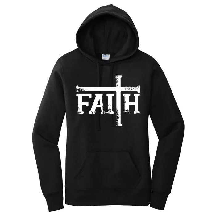 Faith Typo Logo Women's Pullover Hoodie