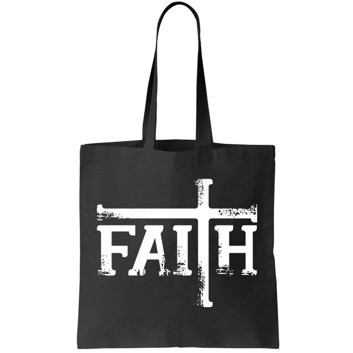 Faith Typo Logo Tote Bag