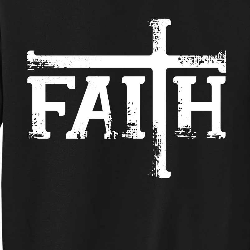 Faith Typo Logo Tall Sweatshirt