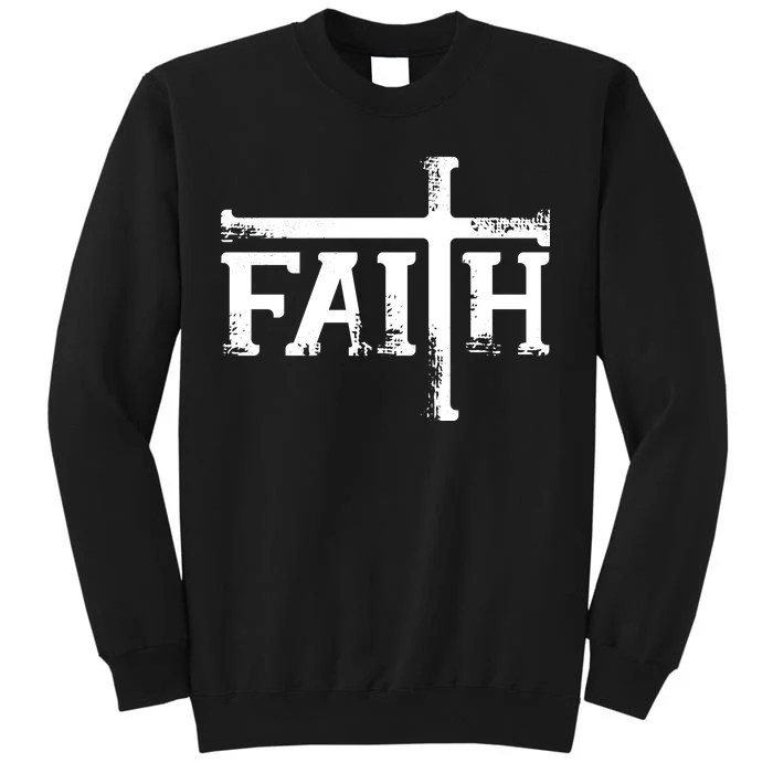 Faith Typo Logo Tall Sweatshirt