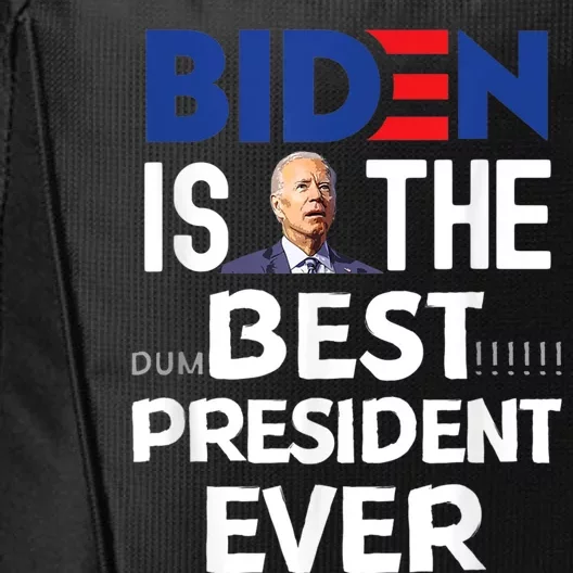 Funny Anti Joe Biden Tee Idiot Confused Dumbest President City Backpack