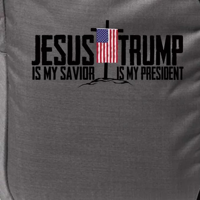 Funny American Jesus Is My Savior Trump Is My President Gift Impact Tech Backpack