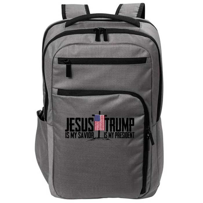 Funny American Jesus Is My Savior Trump Is My President Gift Impact Tech Backpack