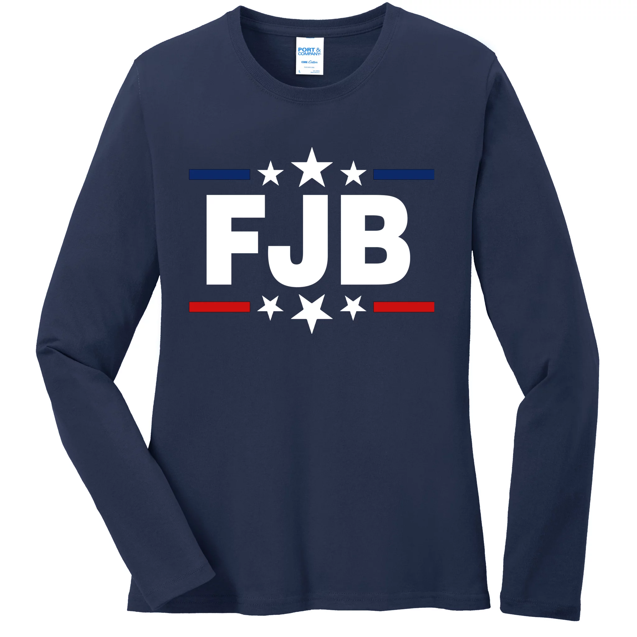 FJB Anti Joe Biden Ladies Missy Fit Long Sleeve Shirt