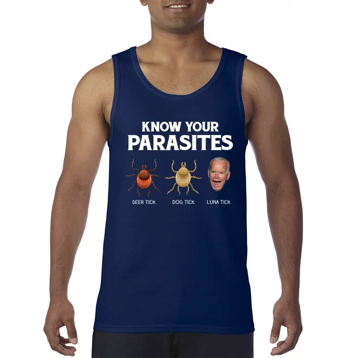 Funny Anti Joe Biden Shirts, Know Your Parasites Humor Tank Top