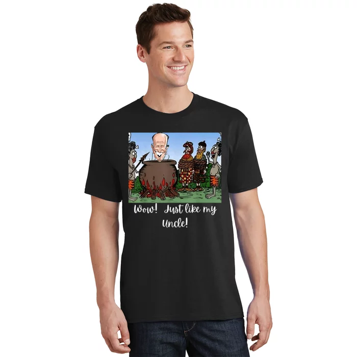 Funny Anti Joe Biden Cannibal Story About His Uncle Designed T-Shirt