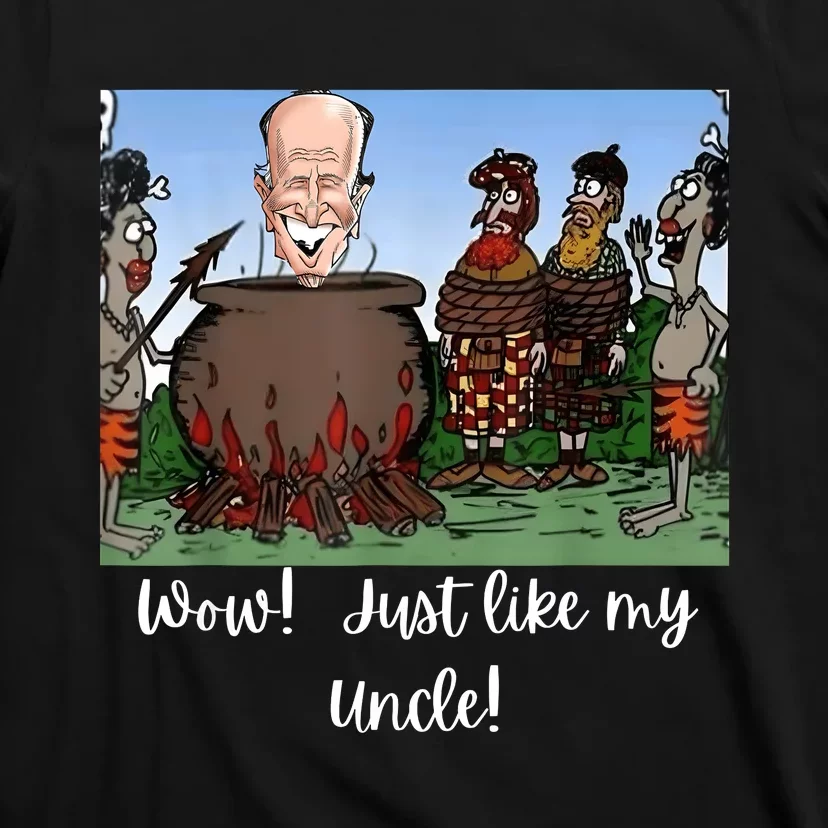 Funny Anti Joe Biden Cannibal Story About His Uncle Designed T-Shirt