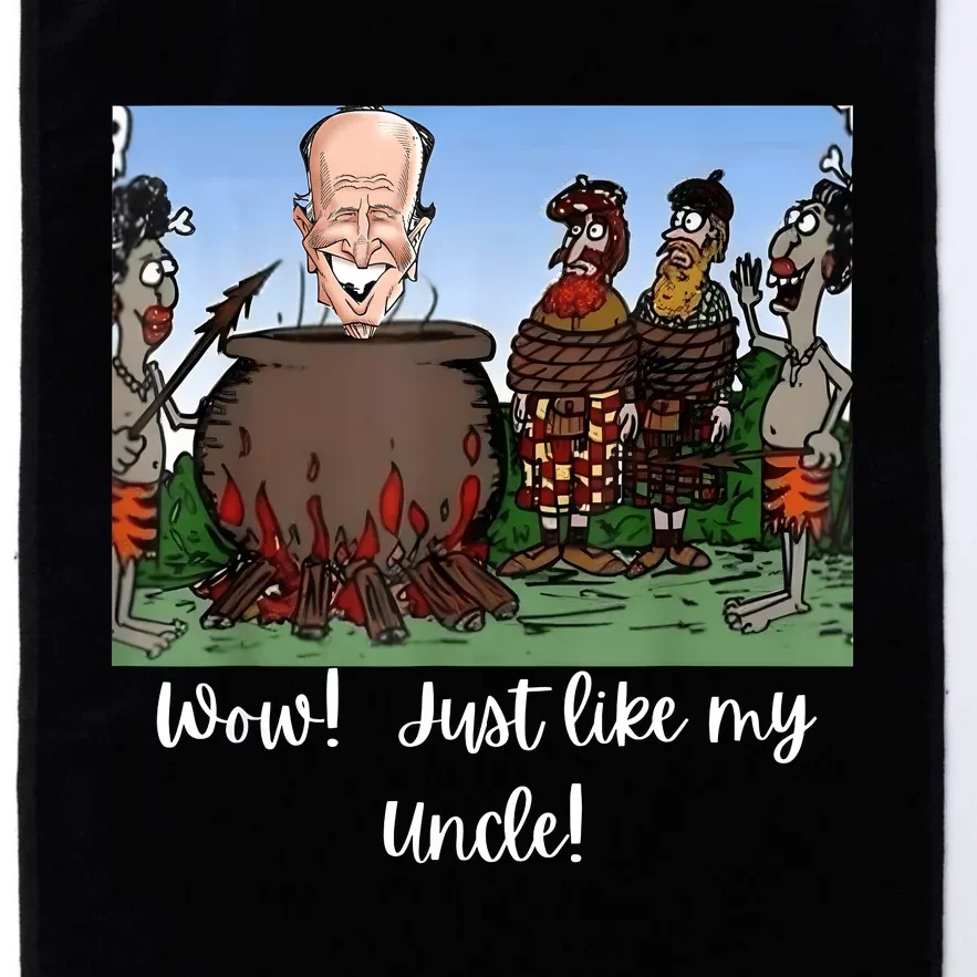 Funny Anti Joe Biden Cannibal Story About His Uncle Designed Platinum Collection Golf Towel