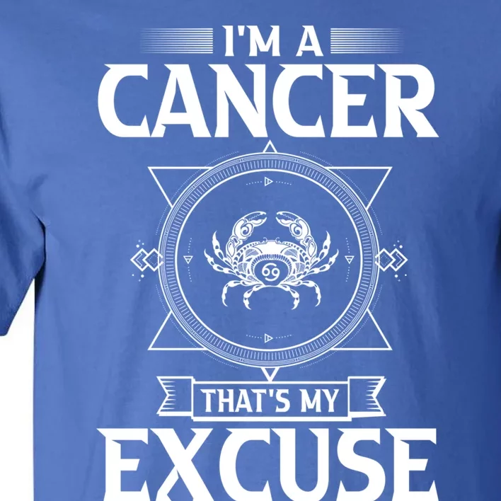 Funny Astrology June July Birthday Funny Gift Cancer Zodiac Sign Great Gift Tall T-Shirt