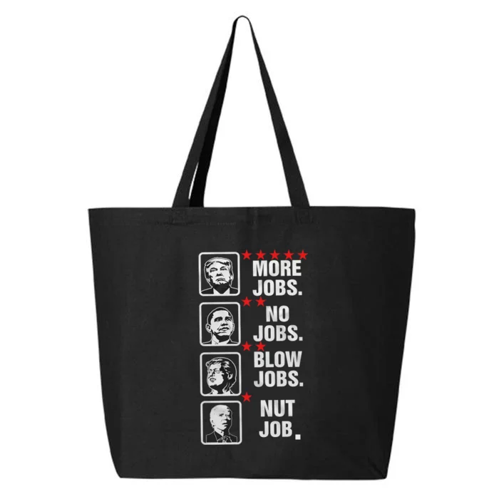 Funny Anti Joe Biden Funny Politcal Trump Biden Obama Clinton Tee 25L Jumbo Tote