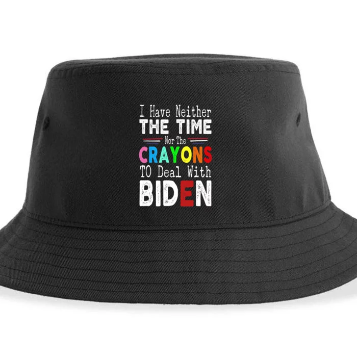 Funny Anti Joe Biden Sayings Political Pro American Sustainable Bucket Hat