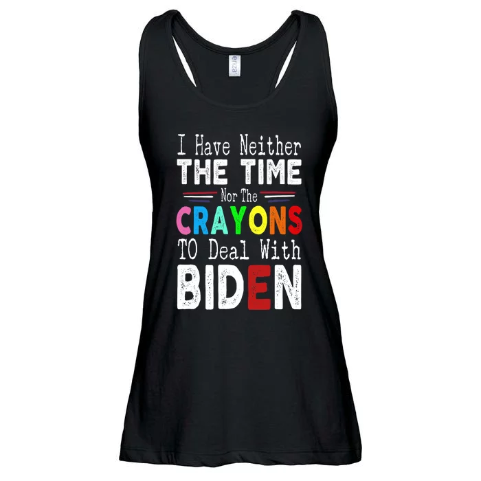 Funny Anti Joe Biden Sayings Political Pro American Ladies Essential Flowy Tank