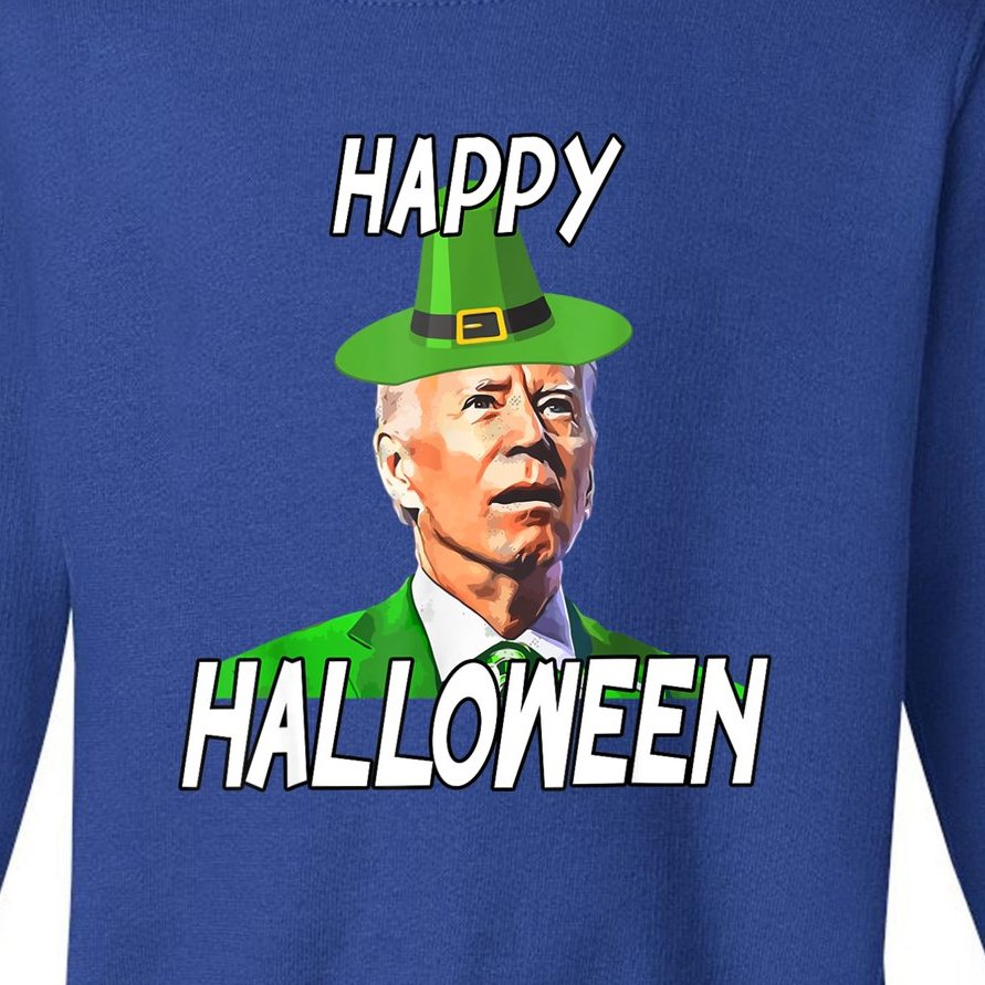 Funny Anti Joe Biden St Patricks Day Shirt Happy Halloween Toddler Sweatshirt
