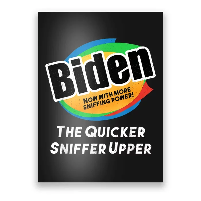 Funny Anti Joe Biden Sniffing Vintage Poster