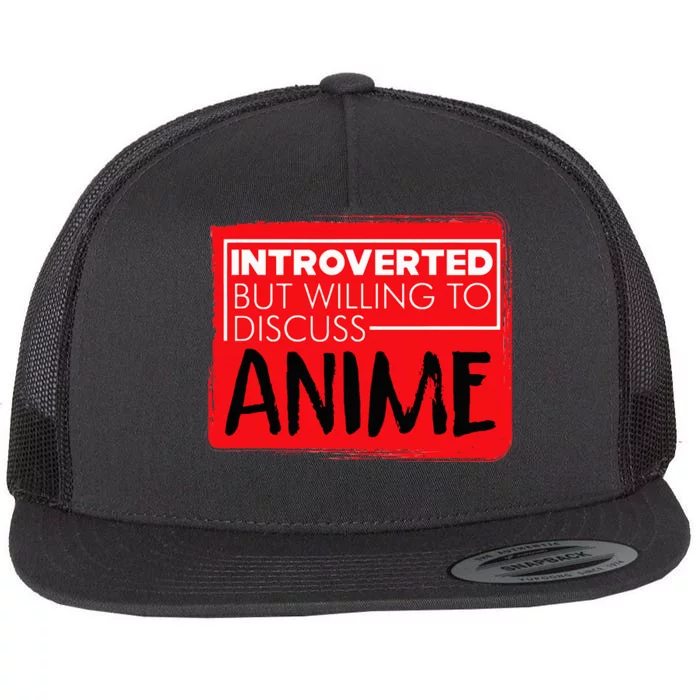 Funny Anime Japanese Animation Lovers Pun Quote Flat Bill Trucker Hat