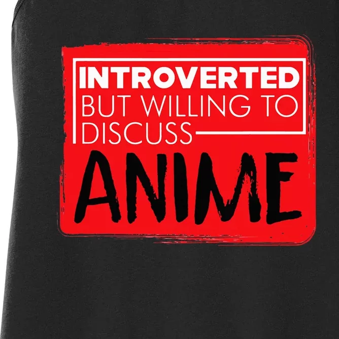 Funny Anime Japanese Animation Lovers Pun Quote Women's Racerback Tank