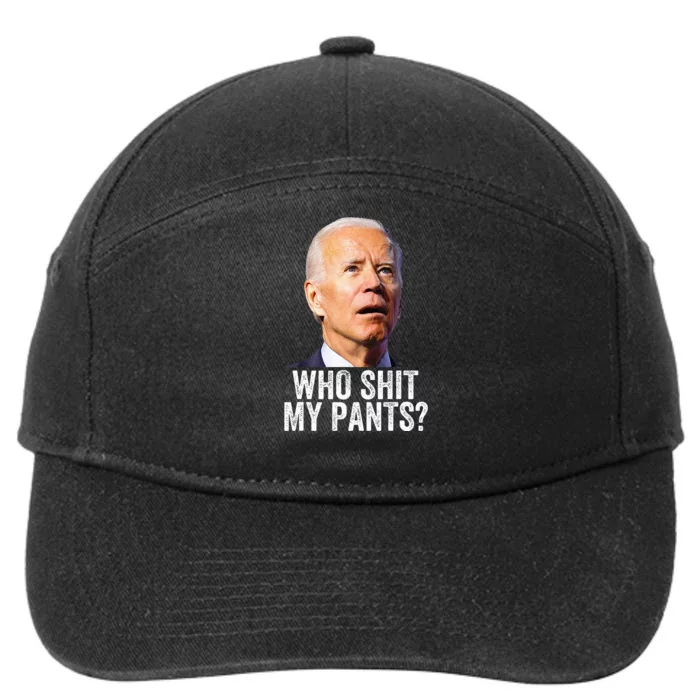 Funny Anti Joe Biden Political 7-Panel Snapback Hat