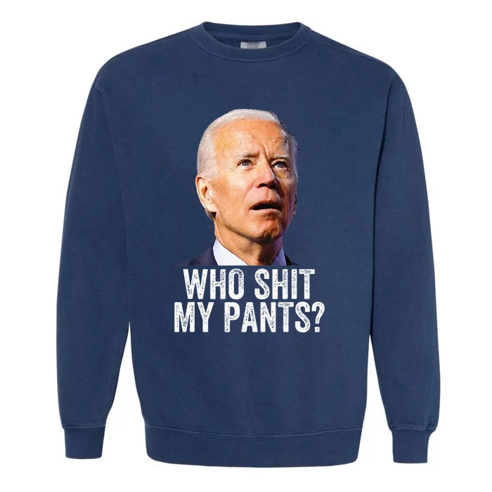 Funny Anti Joe Biden Political Garment-Dyed Sweatshirt