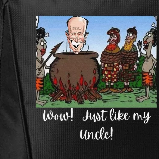 Funny Anti Joe Biden Cannibal Story About His Uncle Designed City Backpack